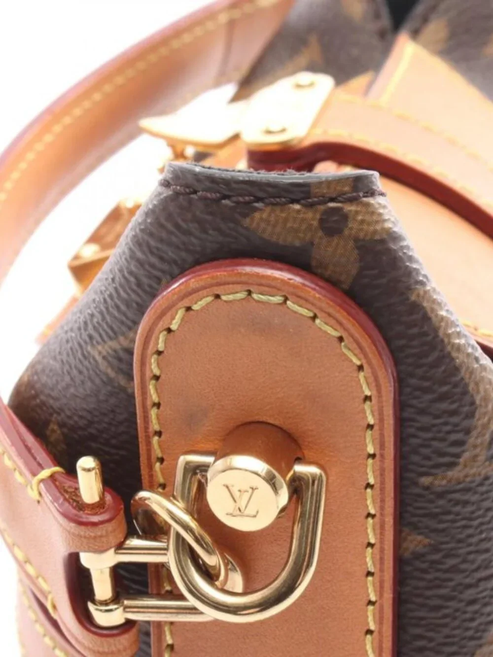 Louis Vuitton Handbag Duffle Canvas Leather - Picture 9 of 10